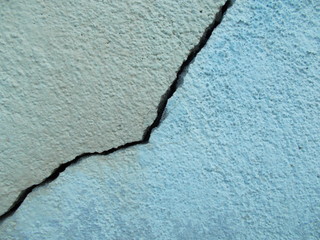  Crack on a concrete surface in Los Angeles for interior design.