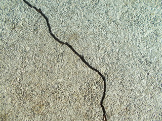  Crack on a concrete surface in Los Angeles for interior design.