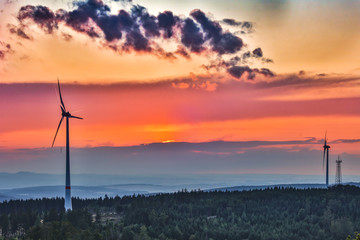 Obraz premium windenergie nordhessen