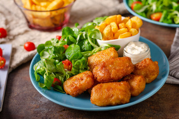 Homemade fish and chips