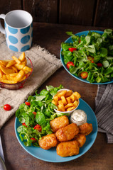 Homemade fish and chips