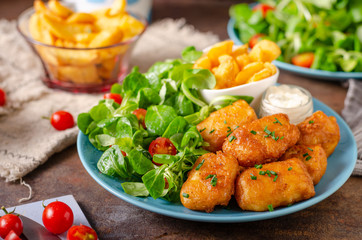 Homemade fish and chips