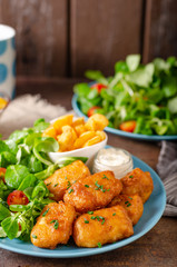 Homemade fish and chips