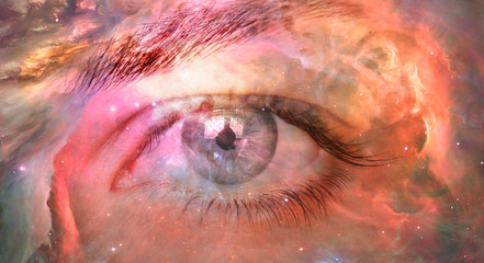 Galactic Eye with amazing Nebula "Elements of this image furnished by NASA"