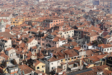 Aussicht vom Campanile (Markusturm), Venedig, Venetien, Italien, Europa