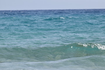 Beautiful mediterranean waves sea, Cyprus