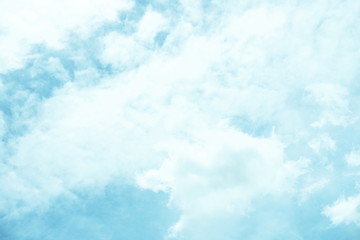 Blue Sky and white clouds Moving abstract natural background