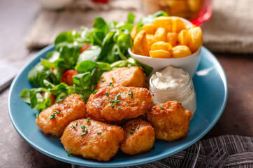 Homemade fish and chips