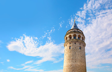 Fototapeta premium Galata tower near old town - Istanbul, Turkey