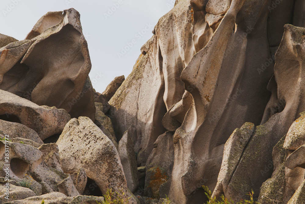 Wall mural Beautiful rock formations of Valle della Luna (Moon Valley), Santa Teresa di Gallura (Sardinia)