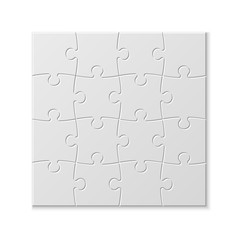 Set puzzle pieces. Texture mosaic background.