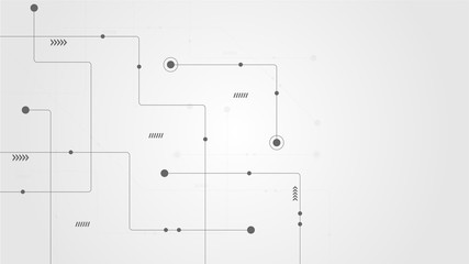 Abstract geometric connect lines and dots.Simple technology graphic background.Illustration Vector design Network and Connection concept.
