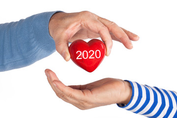 im neuen Jahr  - Herz 2020