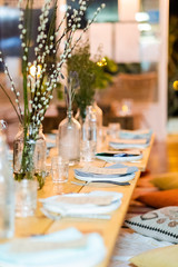 Table in restaurant