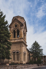 Fototapeta na wymiar Cathedral Basilica of St. Francis of Assisi in Santa Fe, NM, USA