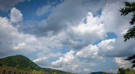 Some storm clouds on the sky 