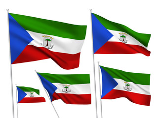 Vector flags of Equatorial Guinea
