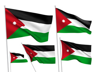 Vector flags of Jordan