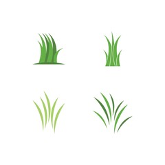 Natural Grass ilustration logo