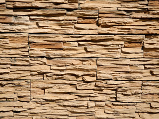 it is horizontal modern brick wall for pattern and background.