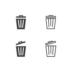 Trash basket icon