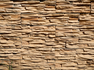 it is horizontal modern brick wall for pattern and background.