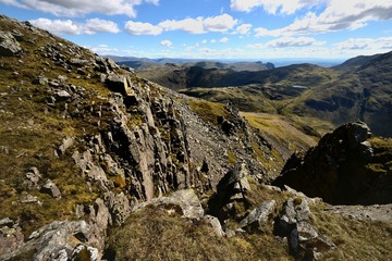 The vertical face of Great Gable