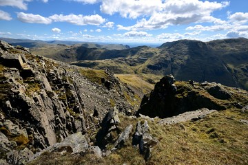 The vertical face of Great Gable
