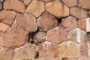Historical fortified site of Bomarsund. Ruins of fortress. Finland war heritage. Aland islands, Finland. Europe.