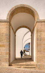 Contreforts de l'église São Vicente à Abrantes, Portugal