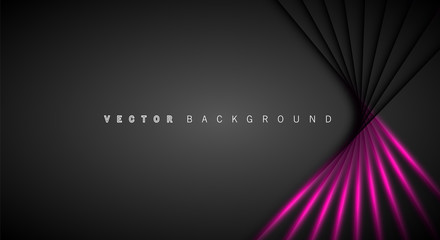 Pink light line shadow dark grey luxury background