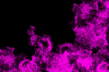 abstract colored dust explosion on a black background.abstract powder splatted background.