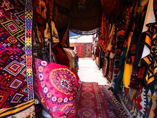 Anatolian rug (Turkish Capet) Store in Goreme, Cave city of Cappadocia