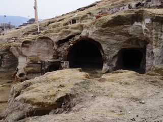 Goreme, city next to Cappadocia, ancient cave city, Turkey