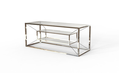 3D illustration of modern coffee table 