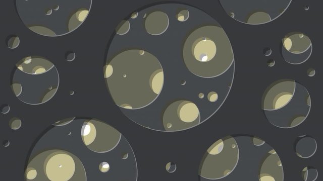 Abstract Generative Art color distributed circles holes background video	