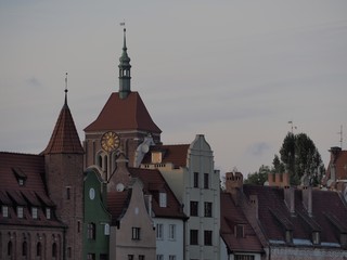 Fototapeta na wymiar Cityscape of Gdansk, Sopot, Gdynia, Poland