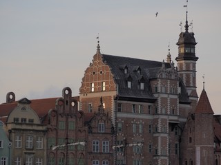 Obraz premium Cityscape of Gdansk, Sopot, Gdynia, Poland