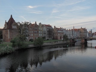 Fototapeta na wymiar Cityscape of Gdansk, Sopot, Gdynia, Poland