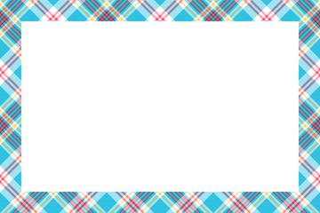 Rectangle borders and Frames vector. Border pattern geometric vintage frame design. Scottish tartan plaid fabric texture. Template for gift card, collage, scrapbook or photo album and portrait.