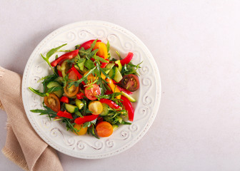 Fresh summer vegetable salad