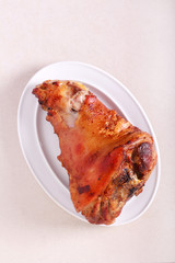 Roast spicy pork leg
