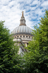 The dome of St Pauls Cathedral in London