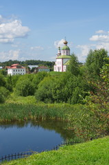 Fototapeta na wymiar Church of Elijah the Prophet on Ivanova mountain in Suzdal. Vladimir region, Russia