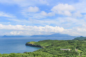 Fototapeta na wymiar 大バエ灯台から見た海　長崎県生月島