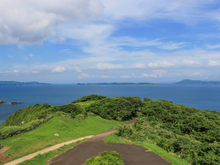 大バエ灯台から見た海　長崎県生月島