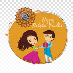 Rakhi festival. Indian festival for brother and sister bonding celebration illustration of greeting card and template banner for sales promotion advertisement with decorative Rakhi for Raksha Bandhan