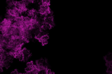 Fototapeta na wymiar abstract colored dust explosion on a black background.abstract powder splatted background.