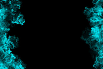 abstract colored dust explosion on a black background.abstract powder splatted background.