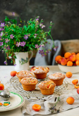 Apricot lavender cakes.style rustic.